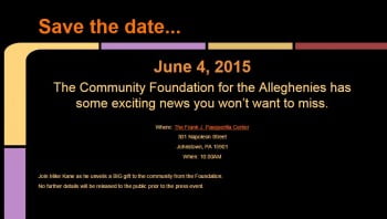 save the date news conference